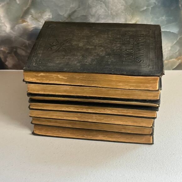 Antique Books Hawkins Electrical Guide Impression 1924-1925 1-2-3-6-7-8-9 - Picture 7 of 11